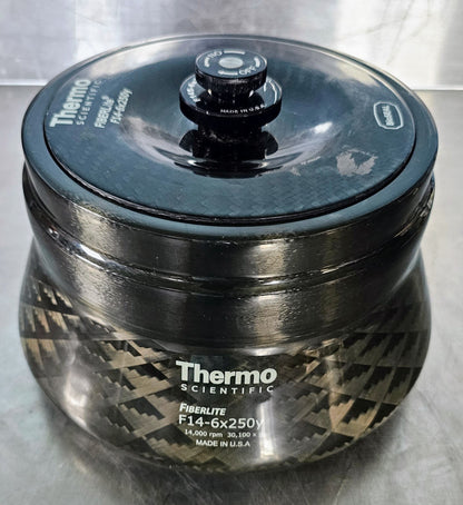90DAYWARRANTY THERMO SCIENTIFIC F14-6x 250y ROTOR 6x250 mL 14,000 rpm 30,130 x g
