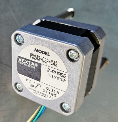 90-DAY-WARRANTY VEXTA PX243-03A-C43 STEPPING MOTOR 2 PHASE 12VDC FREE SHIP