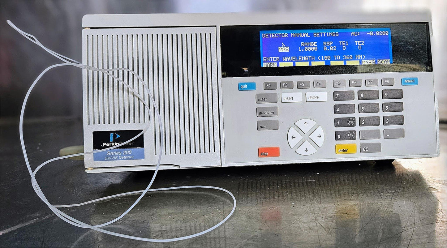 90-DAY-WARRANTY PERKIN ELMER SERIES 200 UV/VIS DETECTOR HPLC 190-700nm FREE SHIP