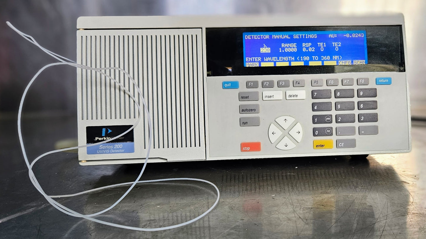 90-DAY-WARRANTY PERKIN ELMER SERIES 200 UV/VIS DETECTOR HPLC 190-700nm FREE SHIP