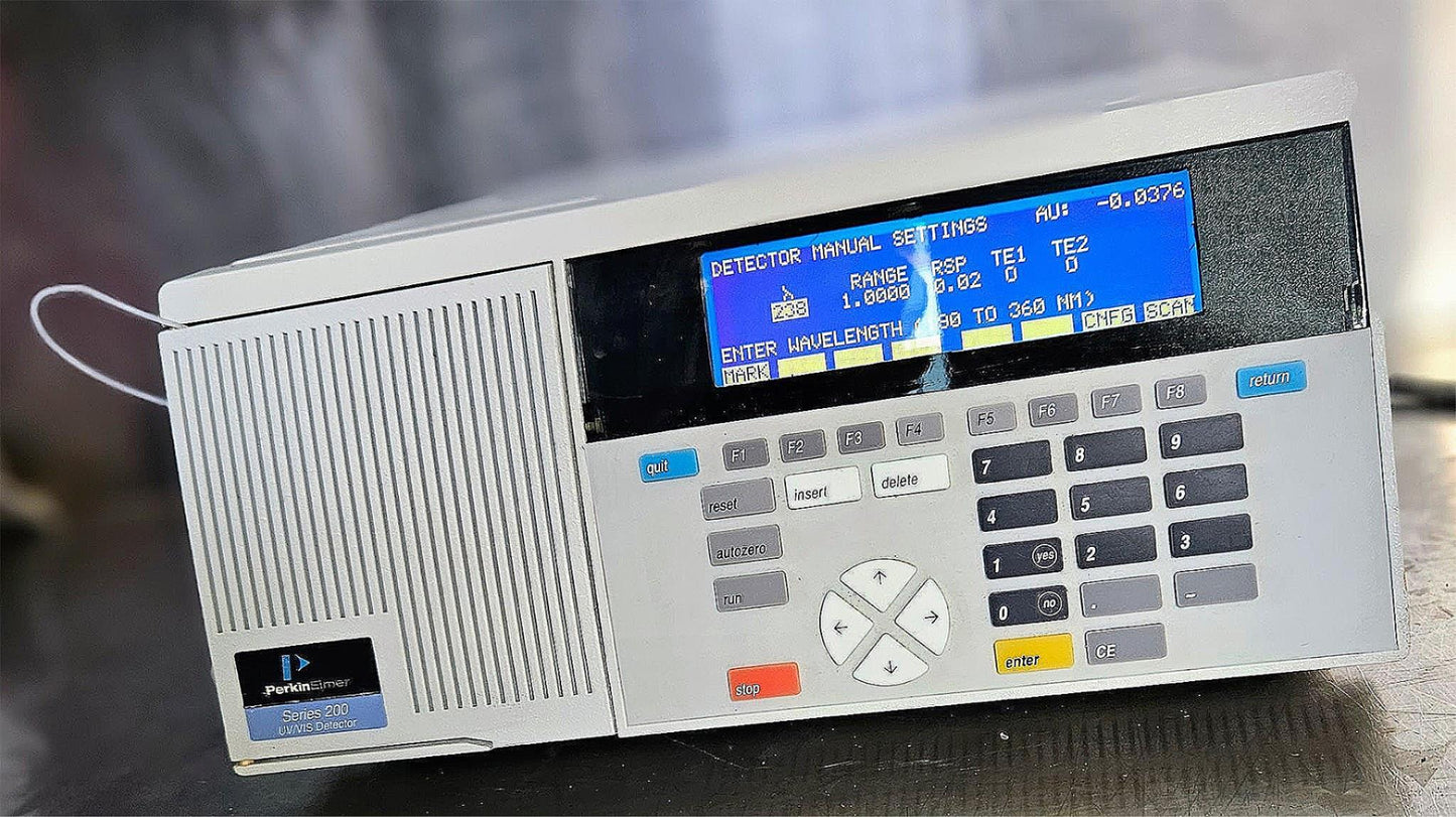 90-DAY-WARRANTY PERKIN ELMER SERIES 200 UV/VIS DETECTOR HPLC 190-700nm FREE SHIP