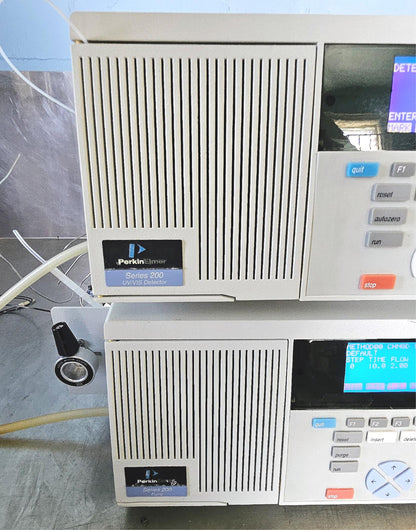 2UNITSWARRANTY PERKIN ELMER SERIES 200 UV/VIS DETECTOR & HPLC PUMP UNIT FREESHIP