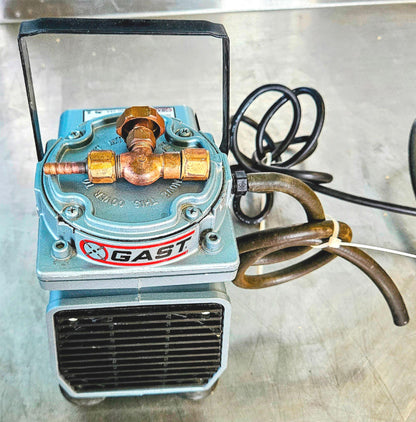 100% GAST DOA-P161-AA VACUUM PUMP BONUS BRASS CONNECTOR 90DAYWARRANTY WATCHVIDEO