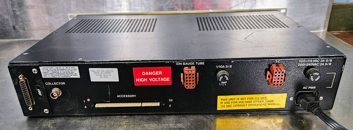 VARIAN 880 RS GAS VACUUM IONIZATION PRESSURE GAUGE 90-DAY-WARRANTY FREE SHIP