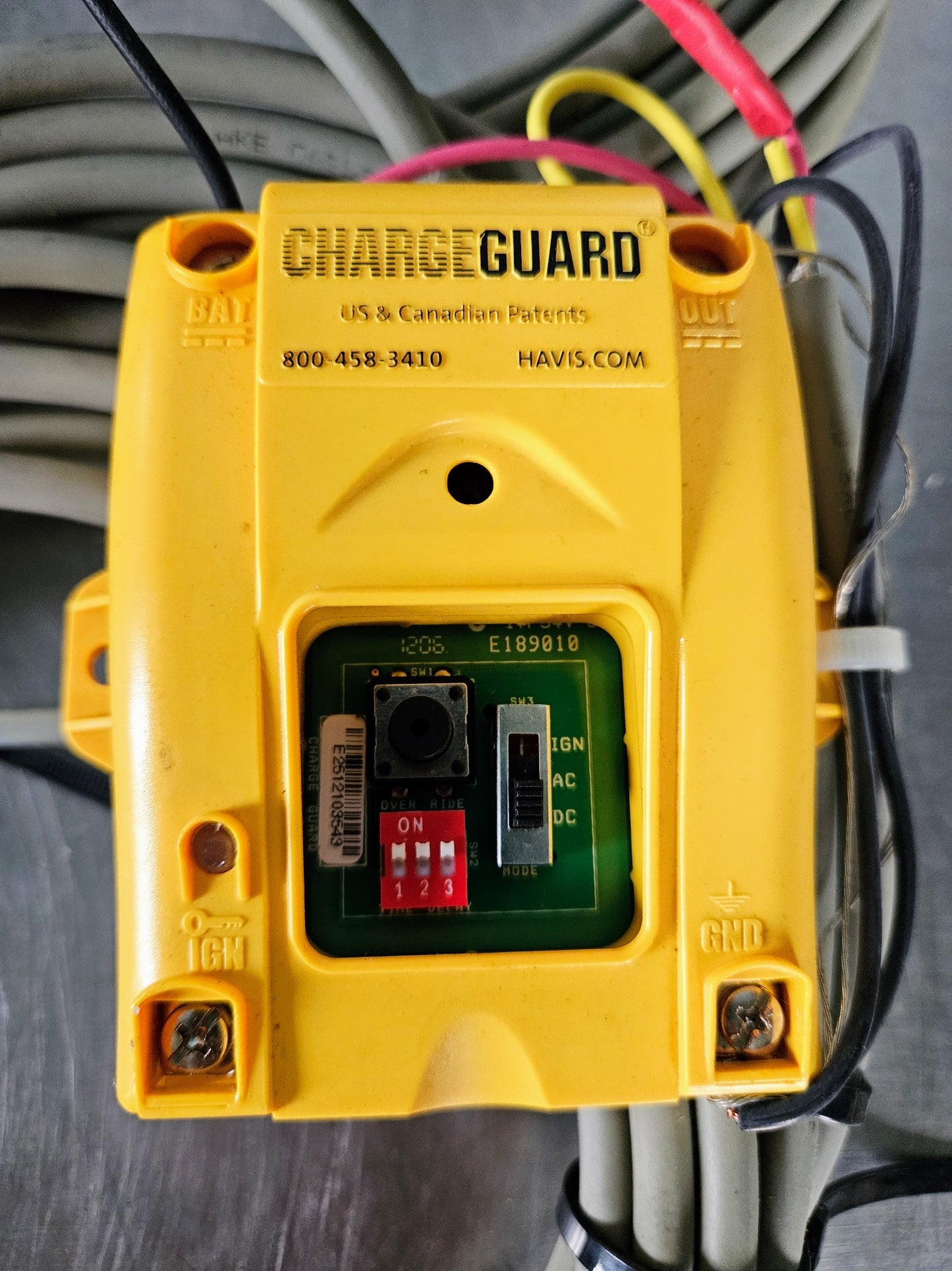 HAVIS CG-X CHARGEGUARD 12Volt Vehicle Circuit Protector/timer w Direct-SmartCord