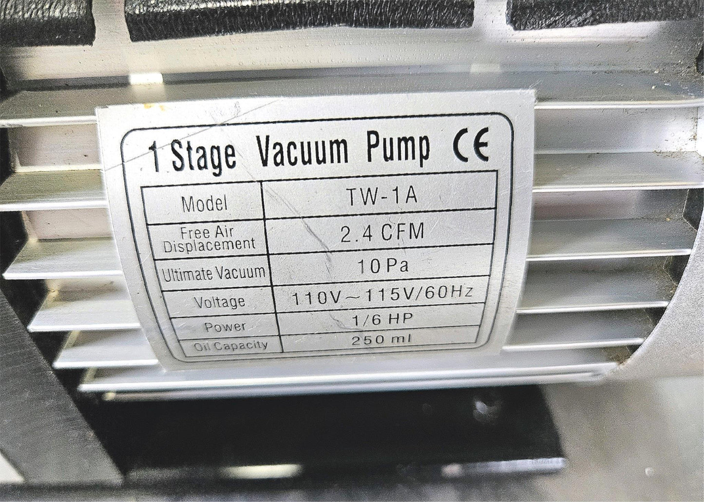 90DAYWARRANTY TWIC TW-1A 2.5CFM SingleStage REFRIGERATION Vacuum Pump WATCHVIDEO