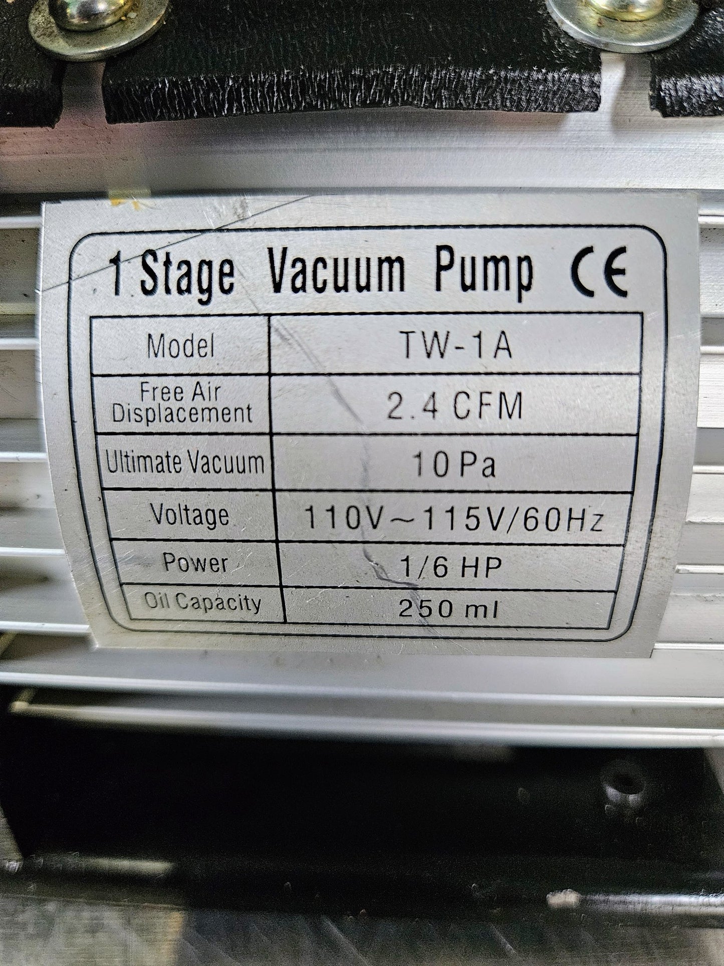 90DAYWARRANTY TWIC TW-1A 2.5CFM SingleStage REFRIGERATION Vacuum Pump WATCHVIDEO