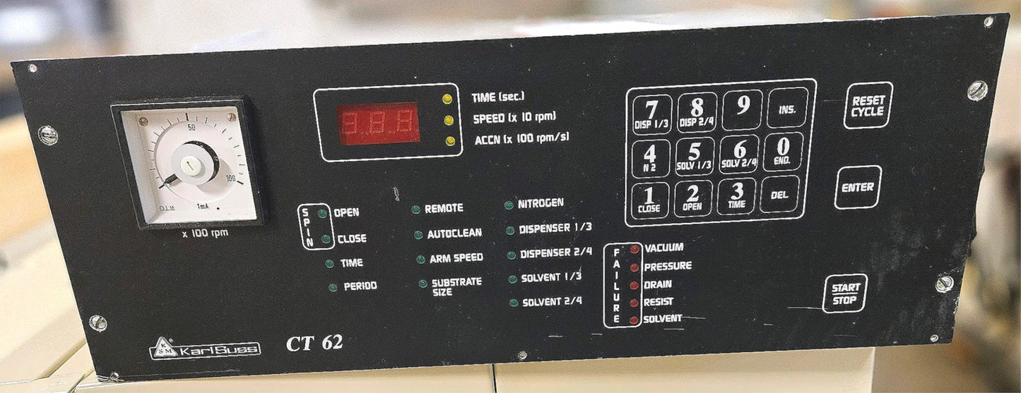 CAE KARL SUSS ACS200 NANOFABRI WAFER CLUSTER RC8 HOT/COLD PLATE GENMARK GENCOBOT