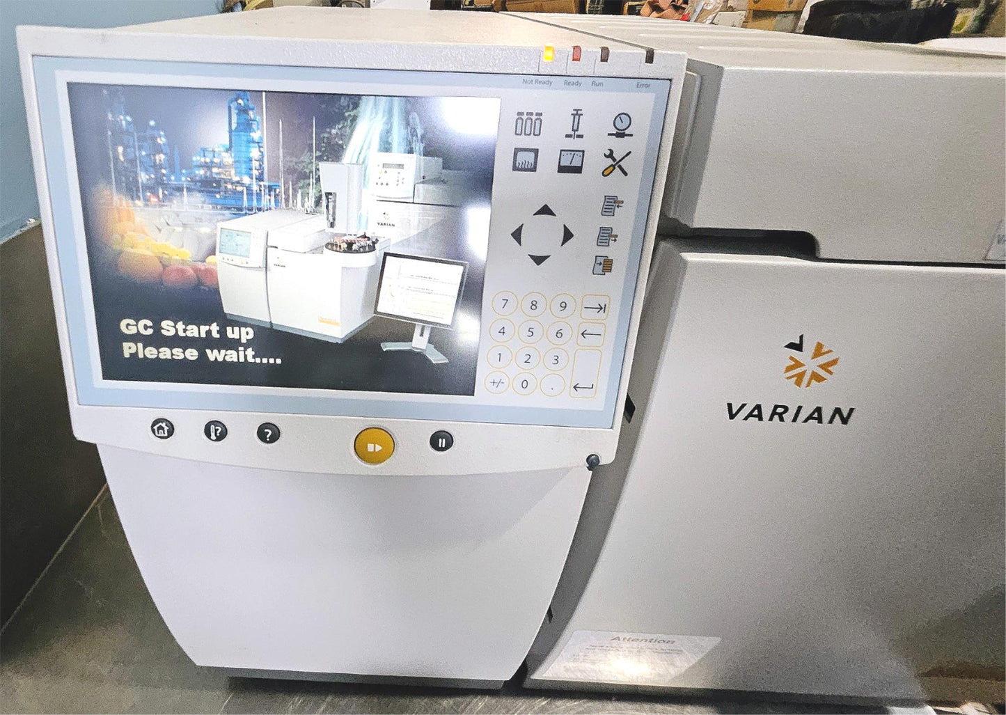 VARIAN 450-GC CHROMATOGRAPH MASS SPECTROMETER & ULVAC VACUUM PUMP WATCH VIDEO