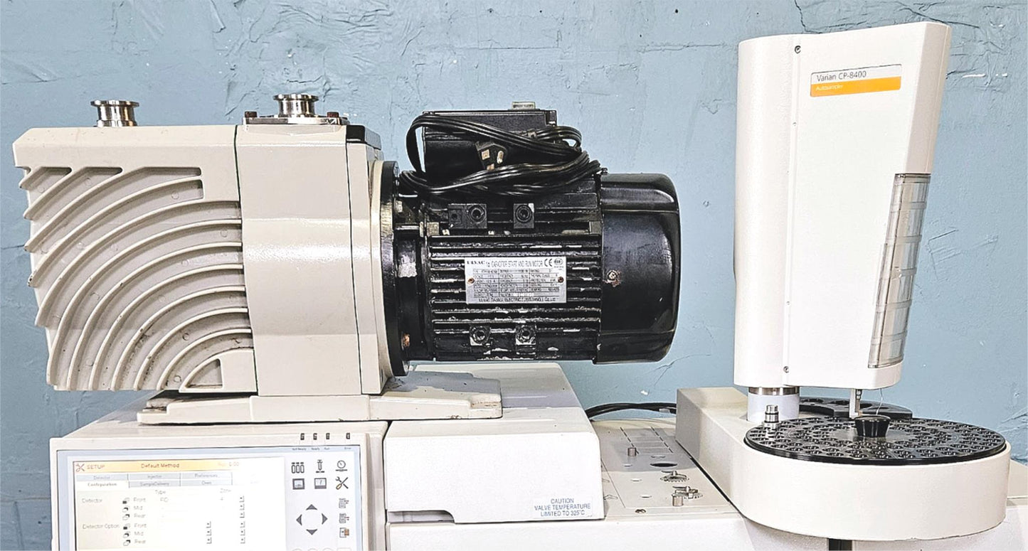 VARIAN 450-GC CHROMATOGRAPH MASS SPECTROMETER & ULVAC VACUUM PUMP WATCH VIDEO