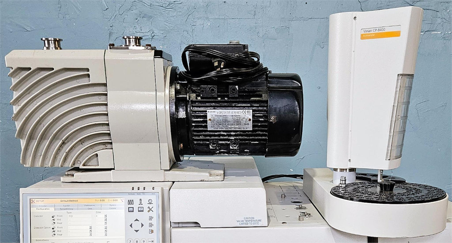 VARIAN 450-GC CHROMATOGRAPH MASS SPECTROMETER & ULVAC VACUUM PUMP WATCH VIDEO