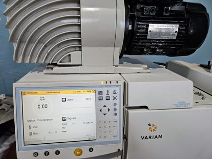 VARIAN 450-GC CHROMATOGRAPH MASS SPECTROMETER & ULVAC VACUUM PUMP WATCH VIDEO