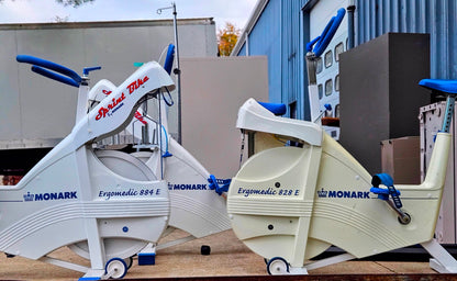 LOT MONARK ERGOMEDIC 884E 828 818 CARDIO ERGOMETER ANAEROBIC PEAK RECUMBENT BIKE