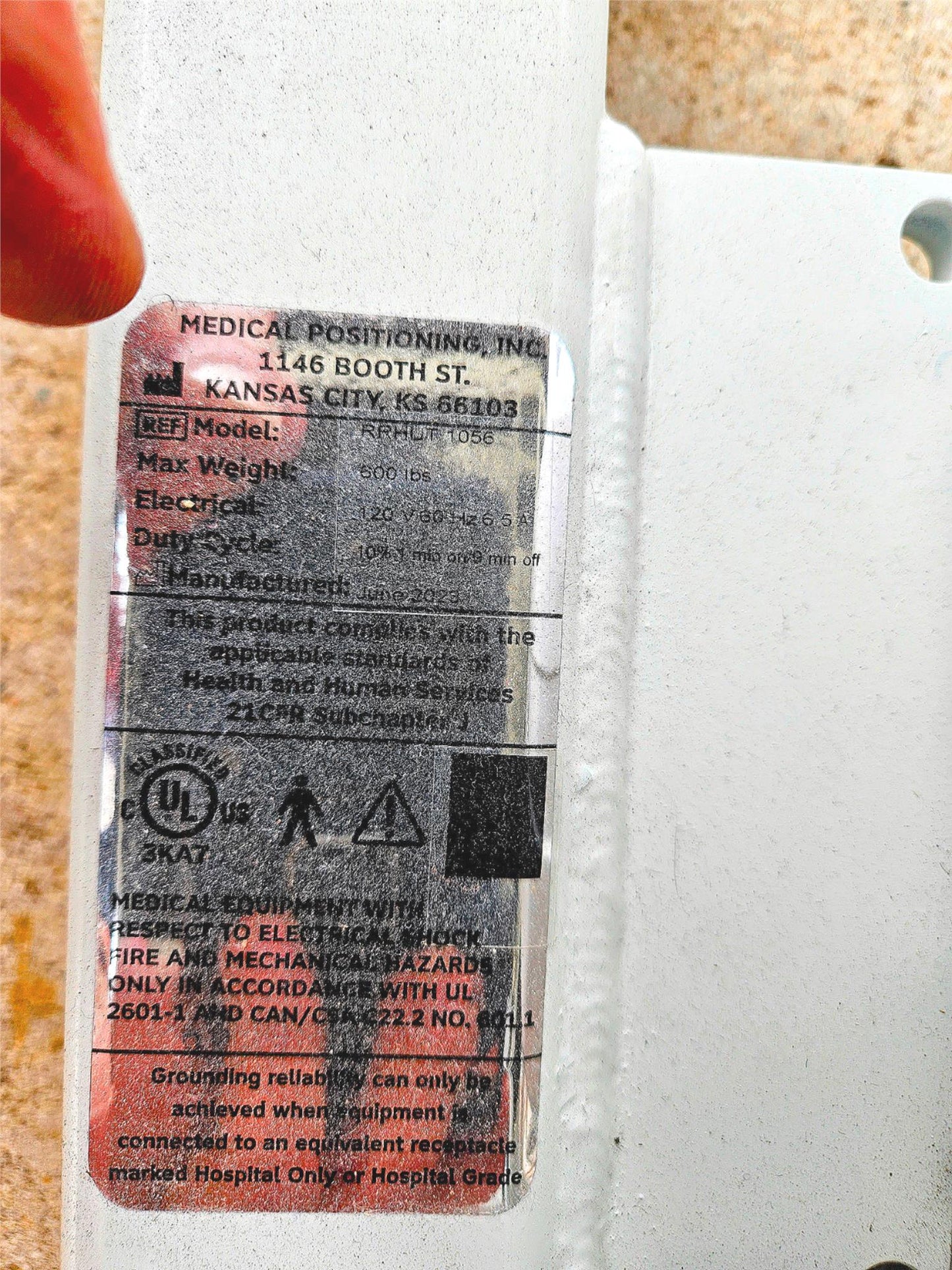 BRANDNEW MPI RR HUT HEADUP TILT POWER BED TABLE SYNCOP ECHOCARDIOGRAM WATCHVIDEO