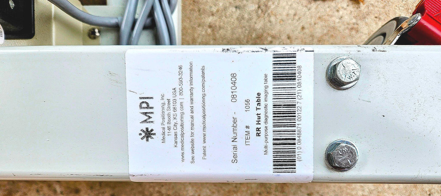 BRANDNEW MPI RR HUT HEADUP TILT POWER BED TABLE SYNCOP ECHOCARDIOGRAM WATCHVIDEO