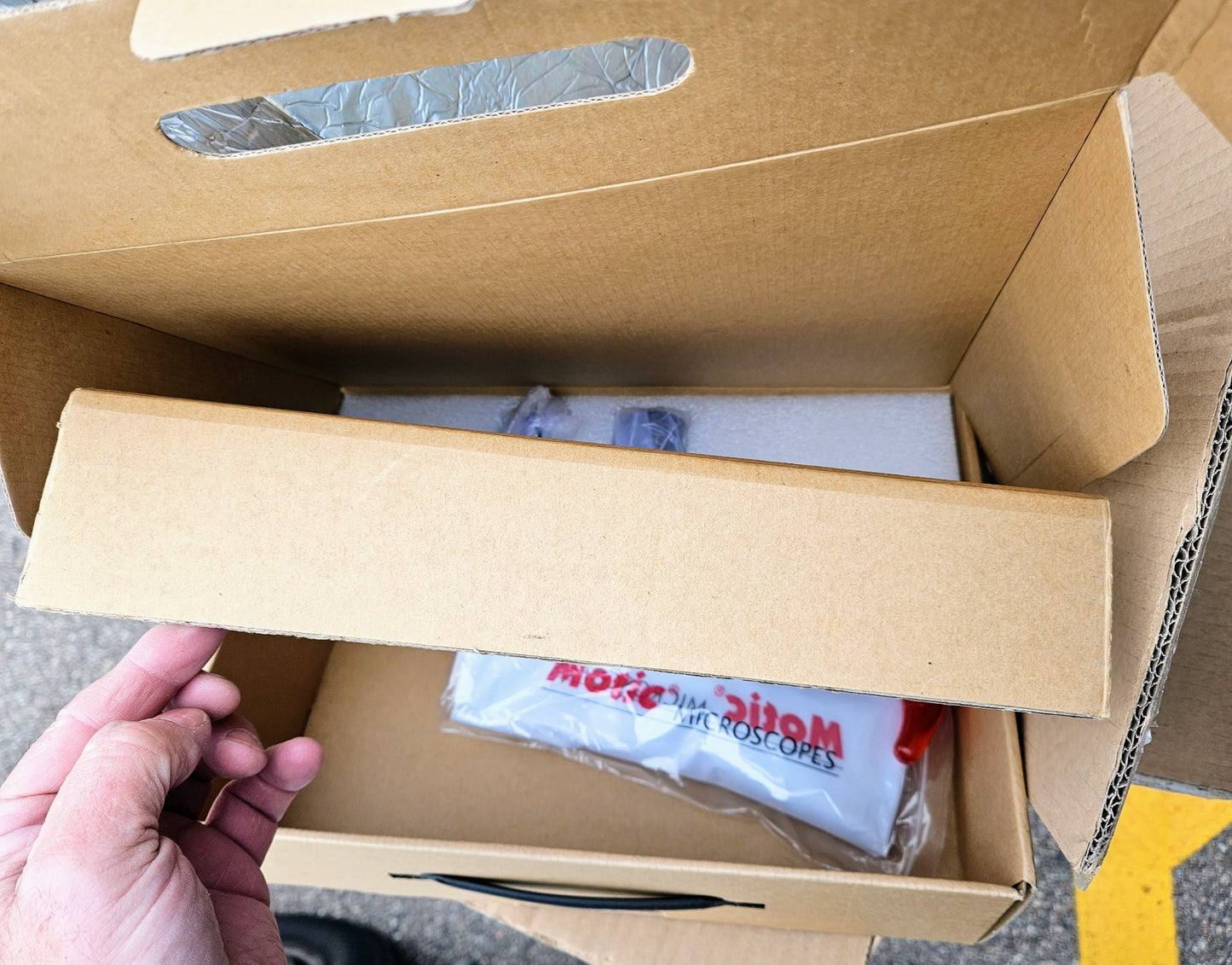 B/NEW MOTIC PSM-1000 TRINOCULAR MLC-150 PLAN APO ELWD 5x10x20x50xOBJE MICROSCOPE