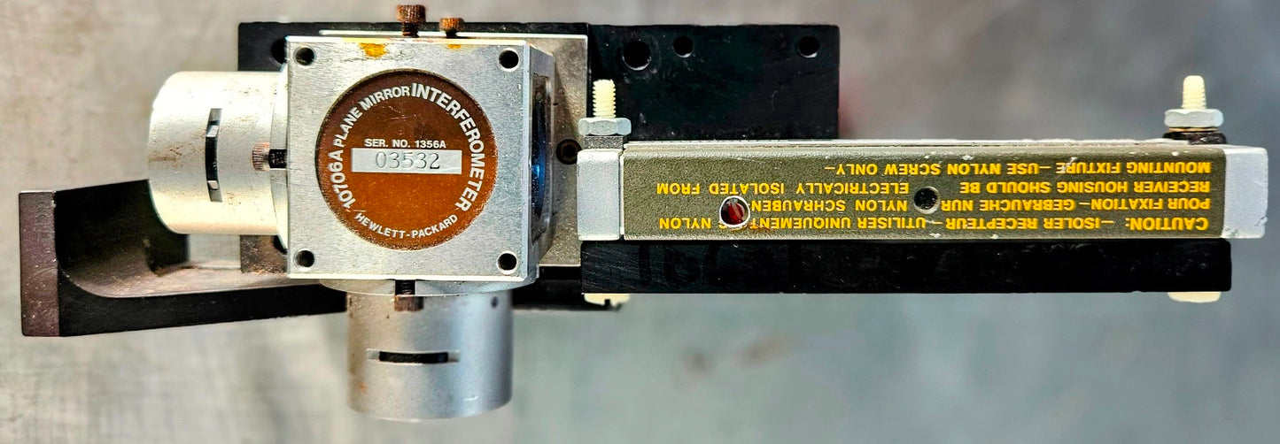 HEWLETT P 10780 RECEIVER 10703A RETROREFLECTOR 10706A PLANEMIRROR INTERFEROMETER
