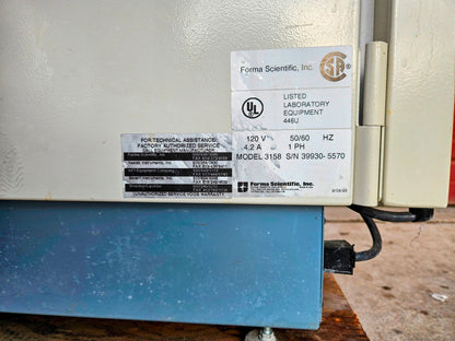 REFURBISHED FORMA 3158 WATER JACKETED CO2 INCUBATOR 120-DAY-WARRANTY FREE SHIP