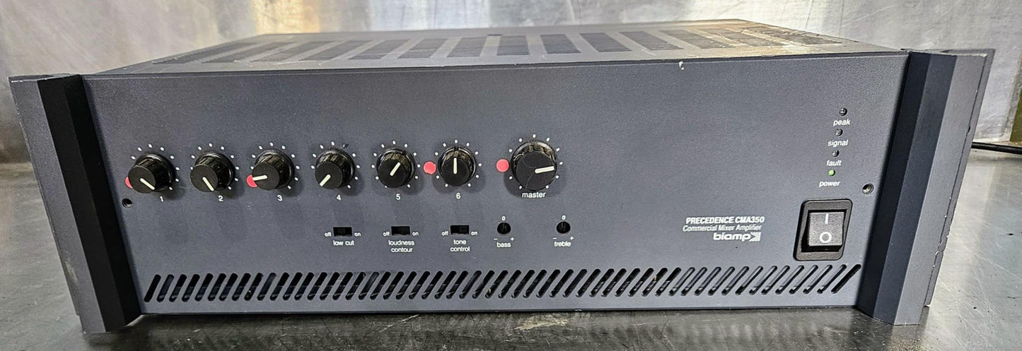 BIAMP PRECEDENCE CMA350 COMMERCIAL 6-INPUT MIXER / 350 WATTS AMPLIFIER FREE SHIP