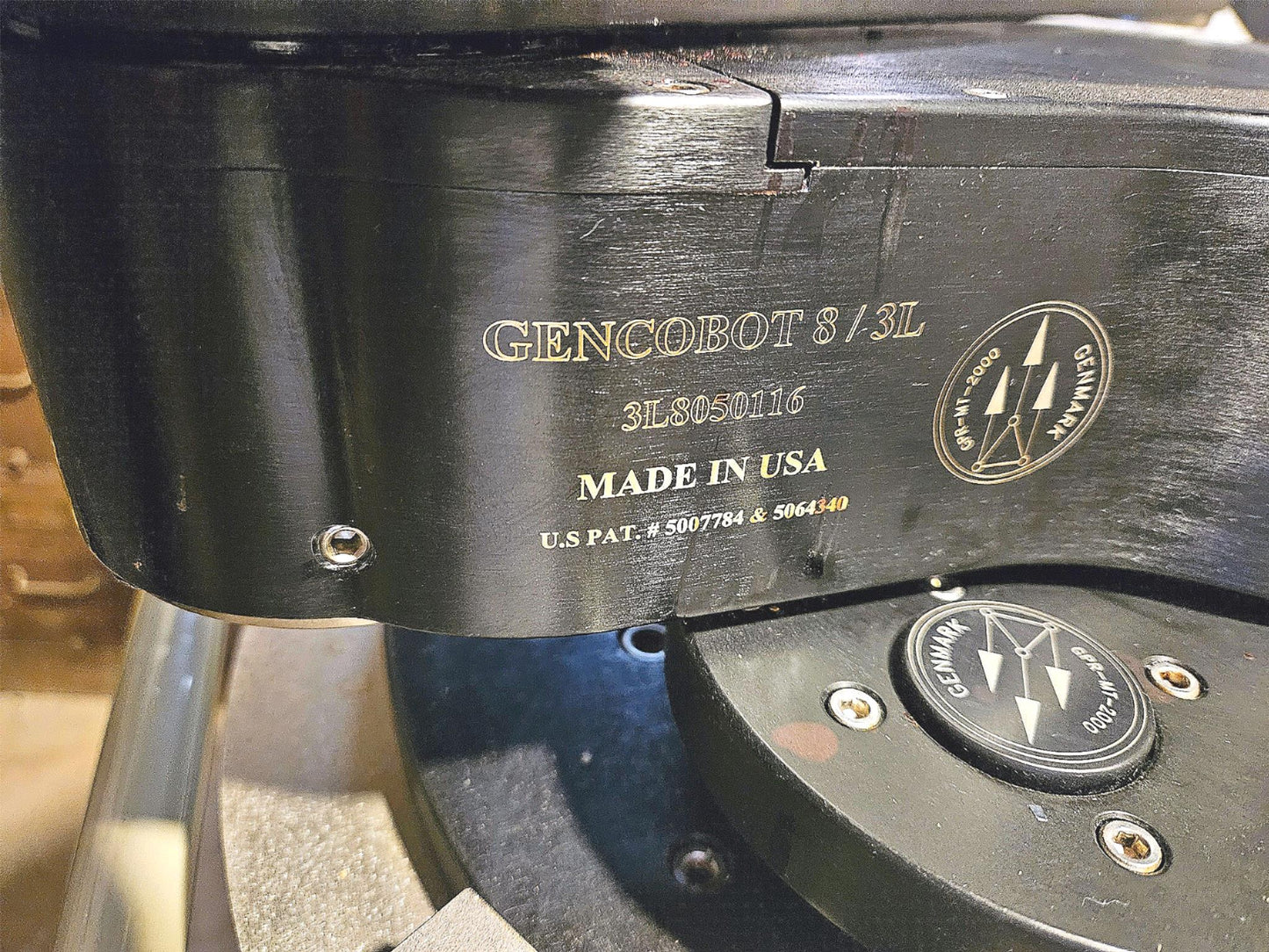 GENMARK GENCOBOT GB8-3L805016 WAFER TRANSFER HANDLING ROBOT GPR-MT-80040219