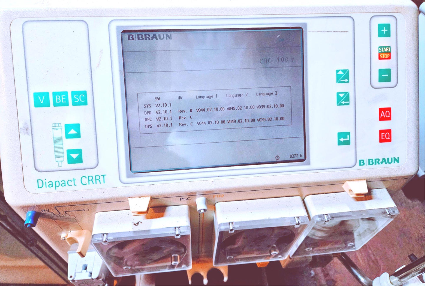 B BRAUN® DIAPACT CRRT DIALYSIS MACHINE *POWERS ON FINE* WATCH VIDEO FREE SHIP