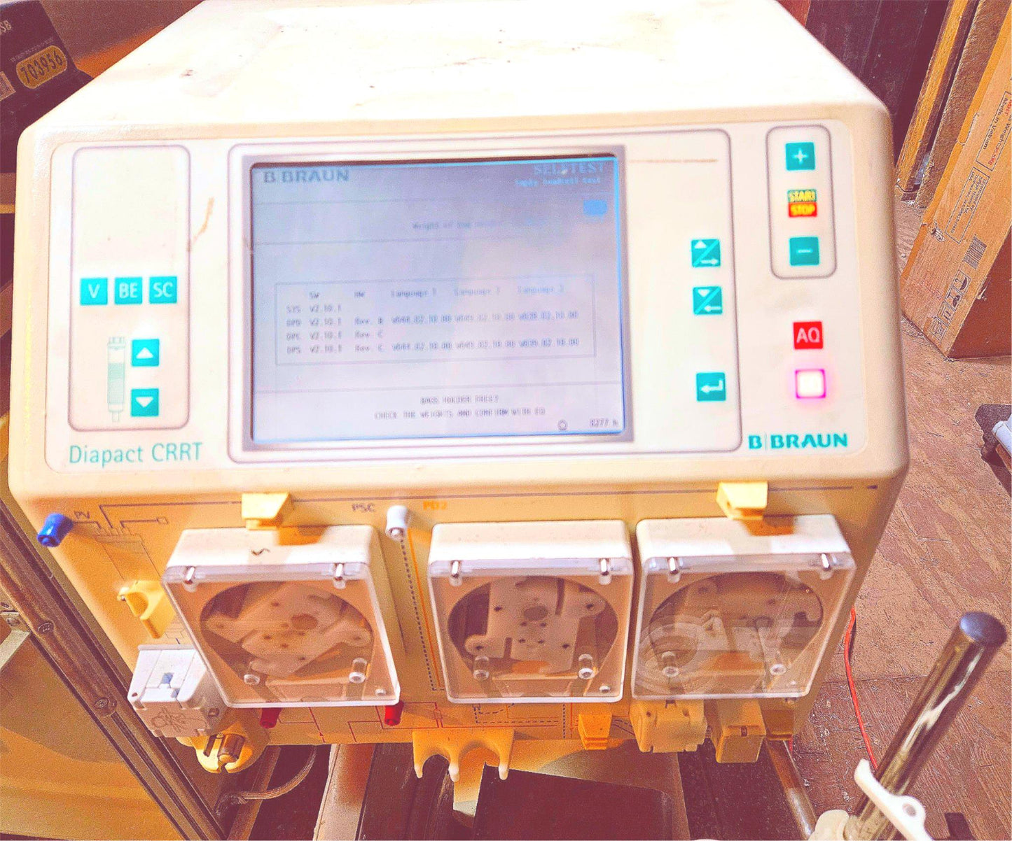 B BRAUN® DIAPACT CRRT DIALYSIS MACHINE *POWERS ON FINE* WATCH VIDEO FREE SHIP