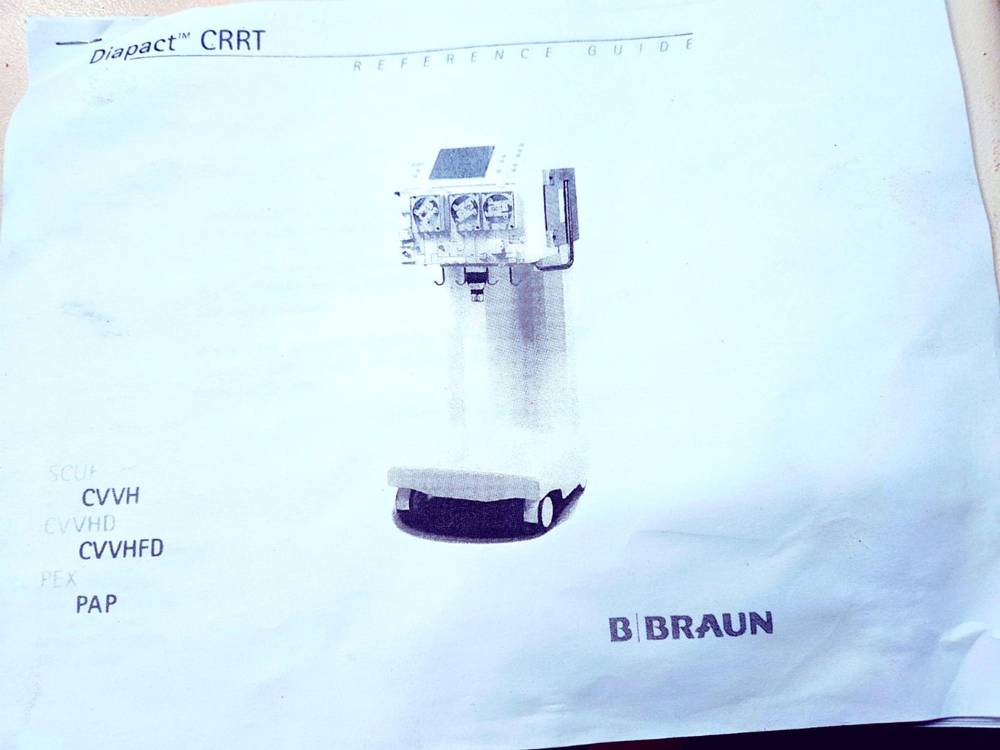 B BRAUN® DIAPACT CRRT DIALYSIS MACHINE *POWERS ON FINE* WATCH VIDEO FREE SHIP