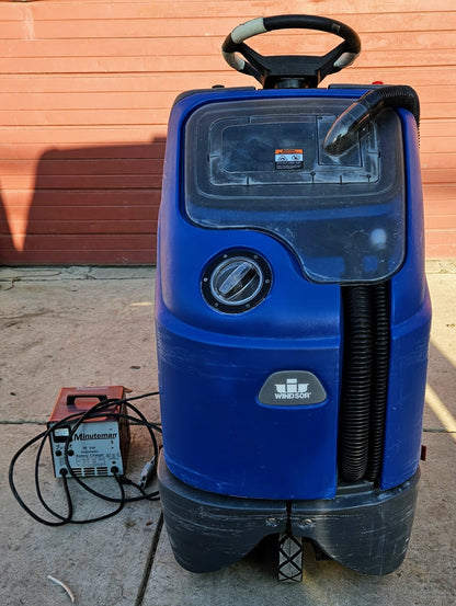 Warranty WINDSOR iSCRUB CSX24 CHARIOT RIDE-ON FLOOR SCRUBBER CHARGER WATCH-VIDEO