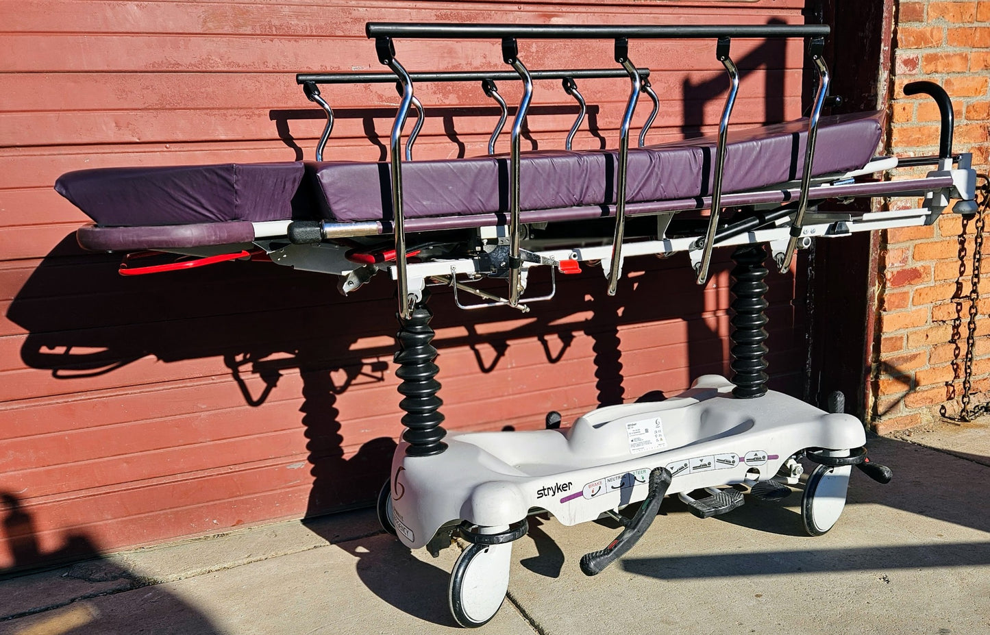 STRYKER 1061 GYNNIE OB/GYN HOSPITAL EMERGENCY TRANSPORT GURNEY WARRANT FREESHIP