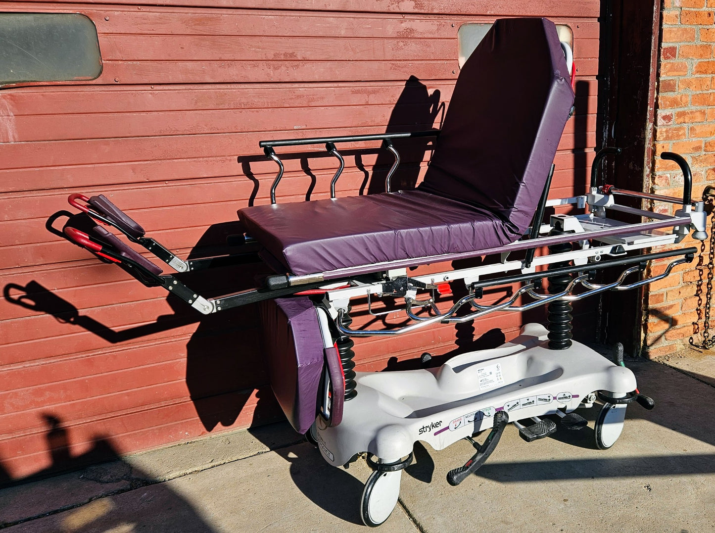 STRYKER 1061 GYNNIE OB/GYN HOSPITAL EMERGENCY TRANSPORT GURNEY WARRANT FREESHIP