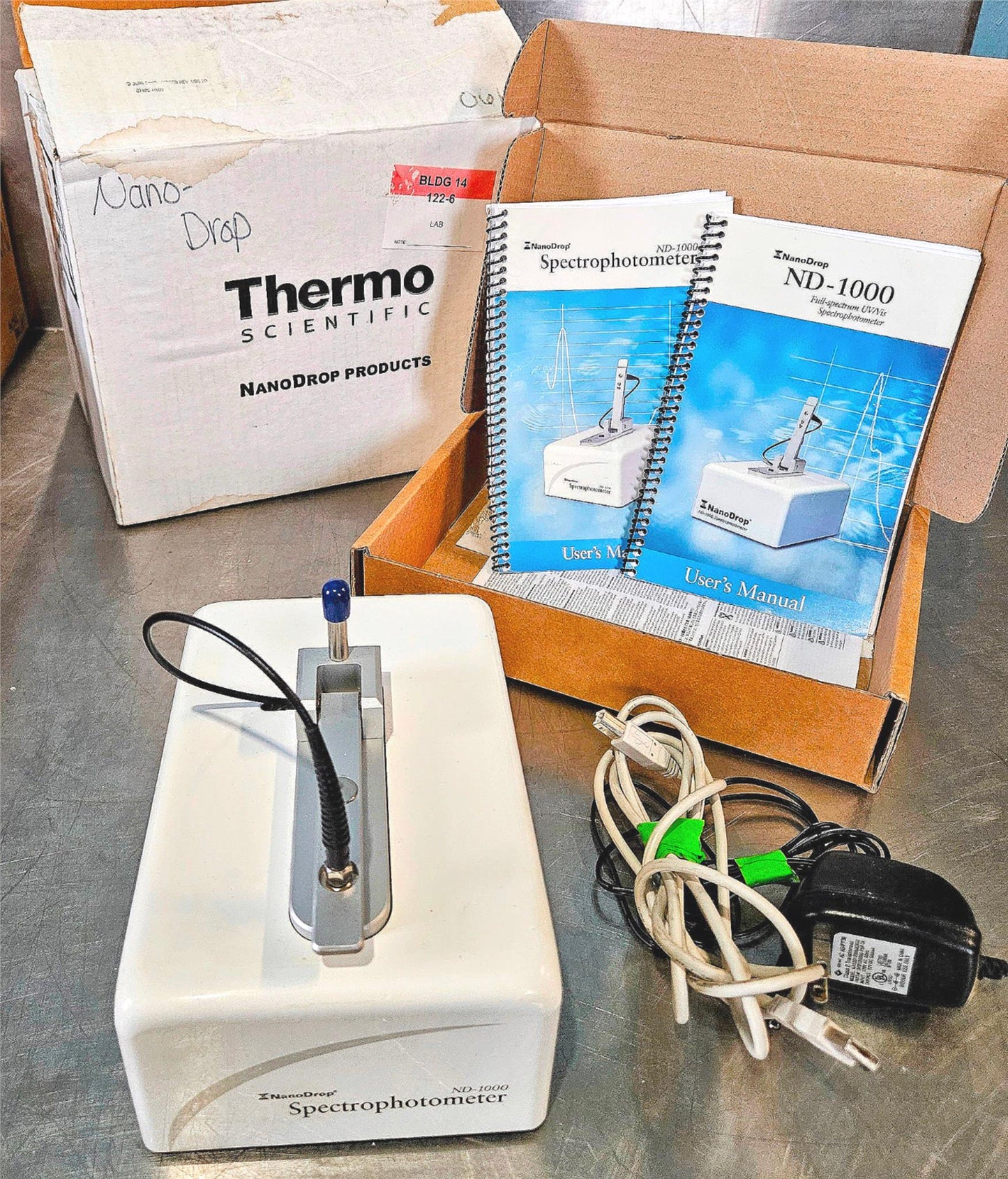 THERMO NANODROP ND-1000 UV VIS SPECTROPHOTOMETER & MANUAL 90DAYWARRANTY FREESHIP