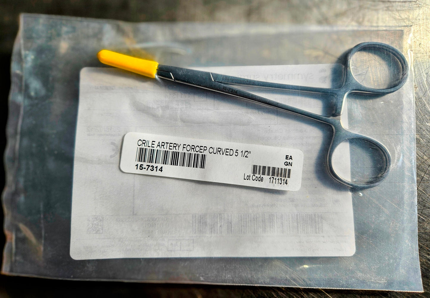 NEW LOT 3 SYMMETRY SURGICAL CRILE CURVED ARTERY FORCEPS 5 1/2" 13.9cm  FREE SHIP