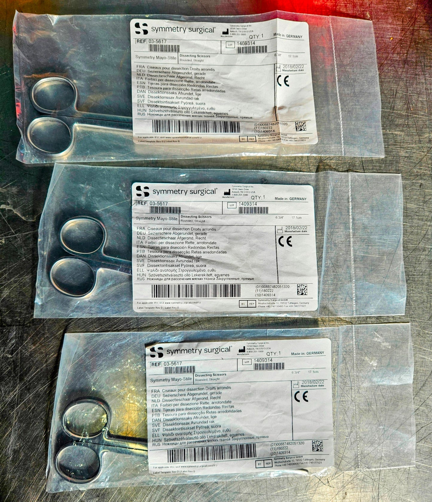 NEW SYMETRY SURGICAL MAYO-STILLE DISSECTING SCISSORS 6"3/4' FREE SHIP