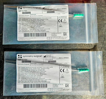 NEW SYMMETRY SURGICAL SYMETRY SURGICAL SICKLE KNIFE 10mm" Sharp Tip Curved Blade