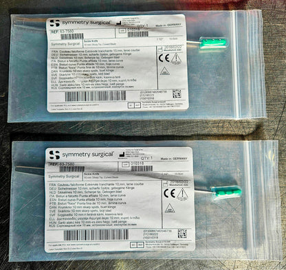 NEW SYMMETRY SURGICAL SYMETRY SURGICAL SICKLE KNIFE 10mm" Sharp Tip Curved Blade