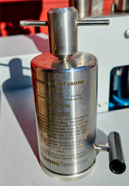 THERMO IEC LAB FRENCH PRESS 3000psi & 2 PRESSURE CELLs 90DAYWARRANTY WATCH VIDEO