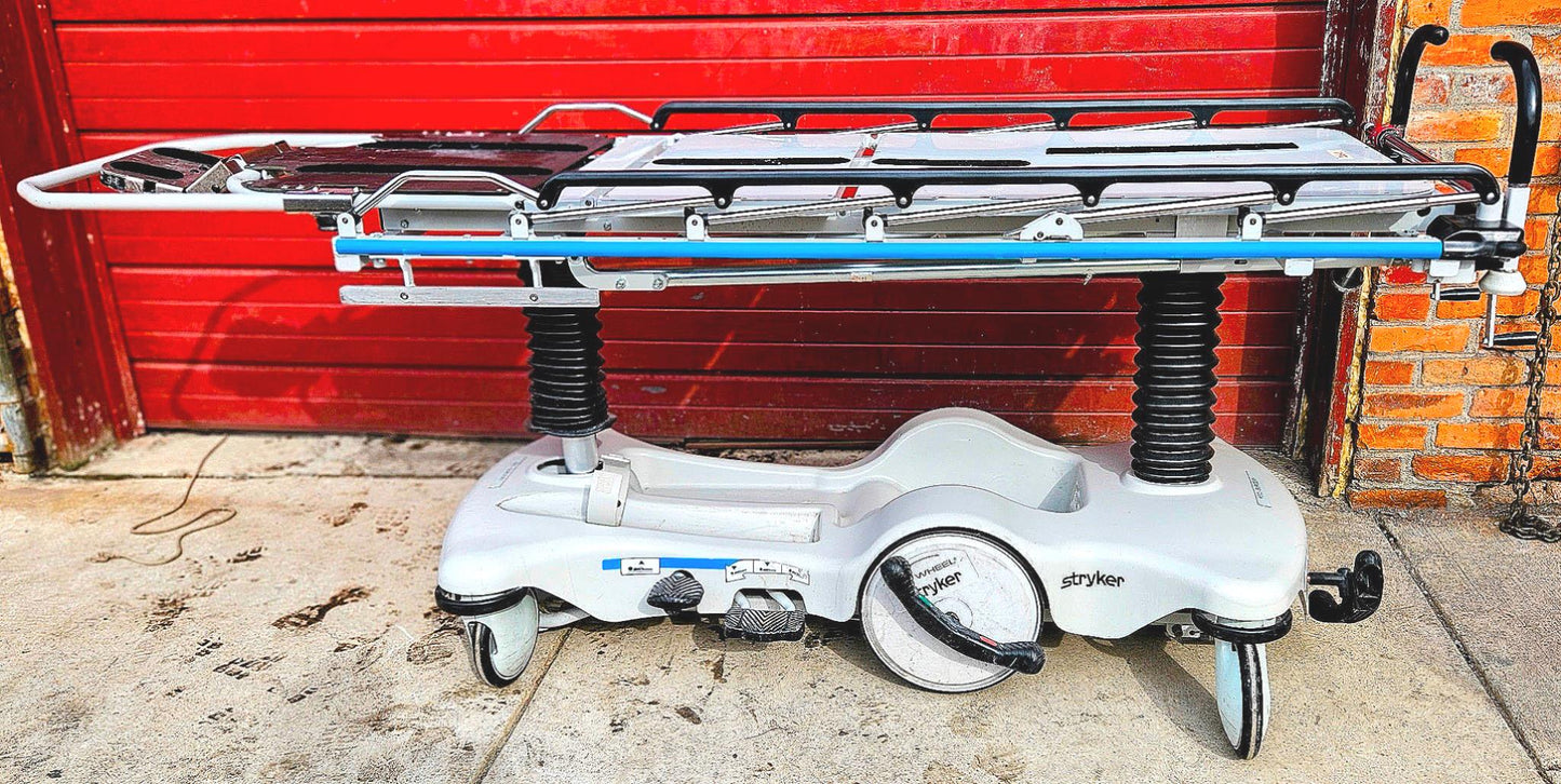 "BIG WHEEL" STRYKER 1079 EYE SURGERY GURNEY NO MATTRESS 90-DAY-WARRANTY FREESHIP