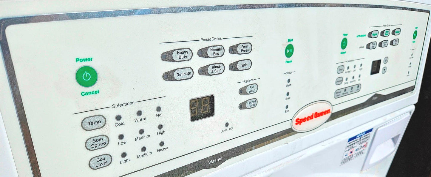 SPEED QUEEN ELECT WASHER DRYER COMBO FRONTLOAD 90DAYWARRANTY WATCHVIDEO FREESHIP