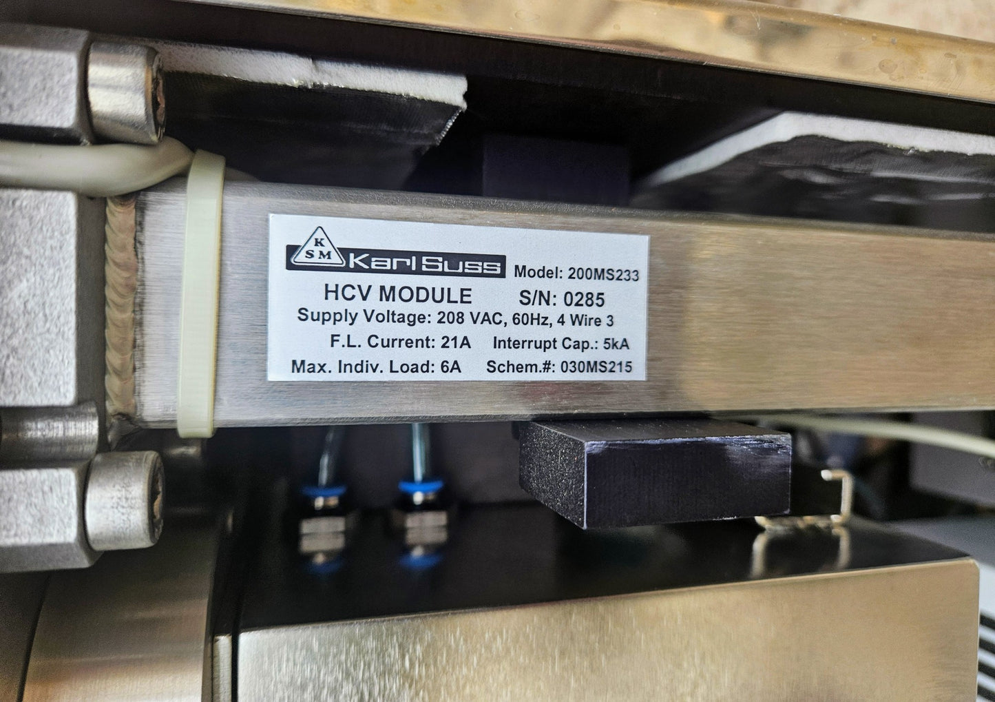 KARL SUSS VAPOR PRIME HCV MODULE NANOFABR WAFER CLUSTER FREESHIP