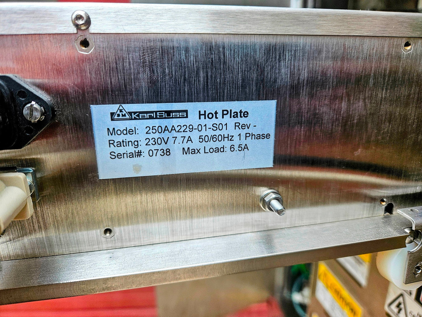KARL SUSS HOT/COLD PLATE, VAPOR PRIME HCV MODULE NANOFABR WAFER CLUSTER FREESHIP