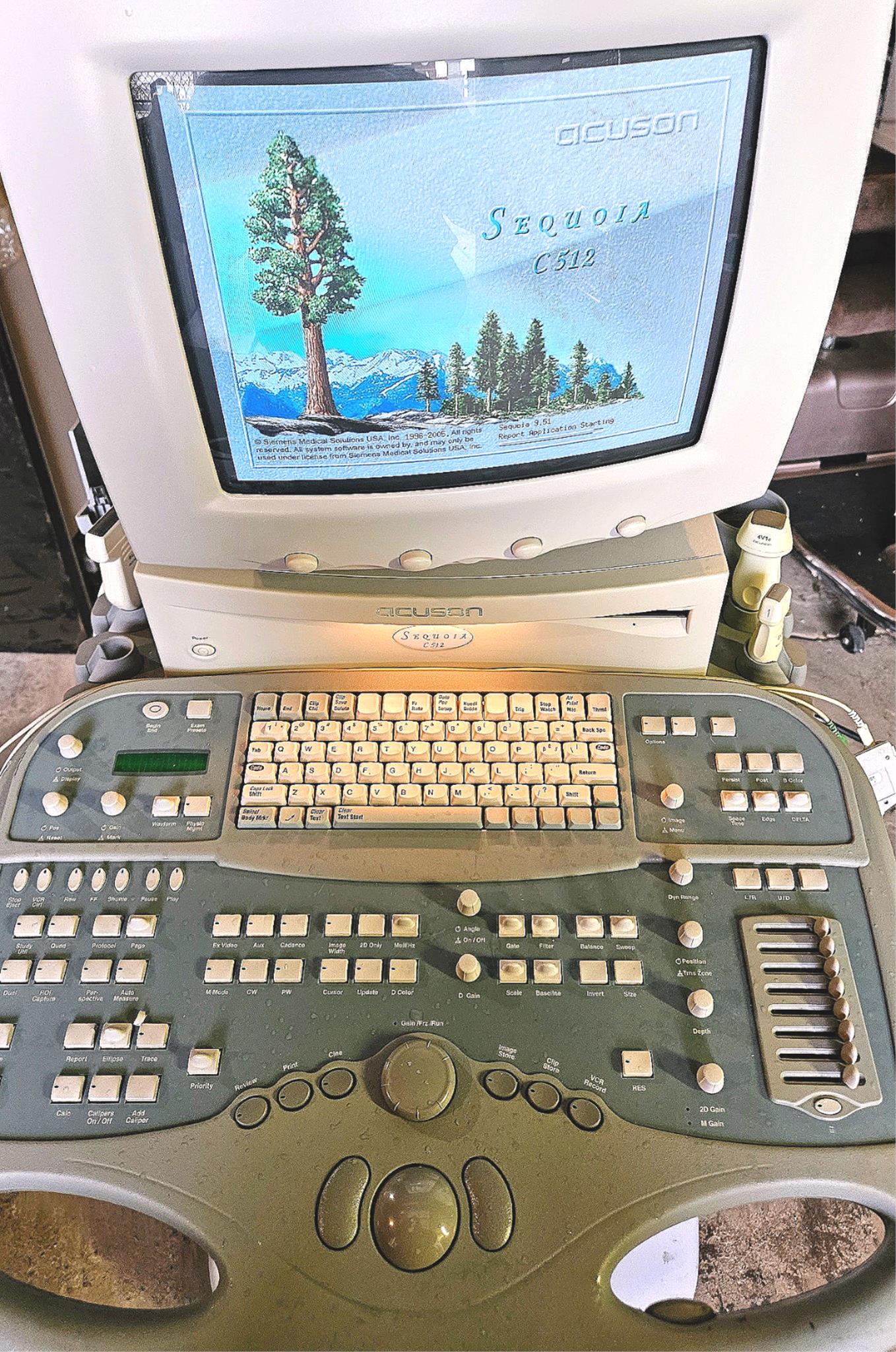 SIEMENS ACUSON SEQUOIA C512 ULTRASOUND 4 PROBES & EXTRA 90DAYWARRANTY WATCHVIDEO