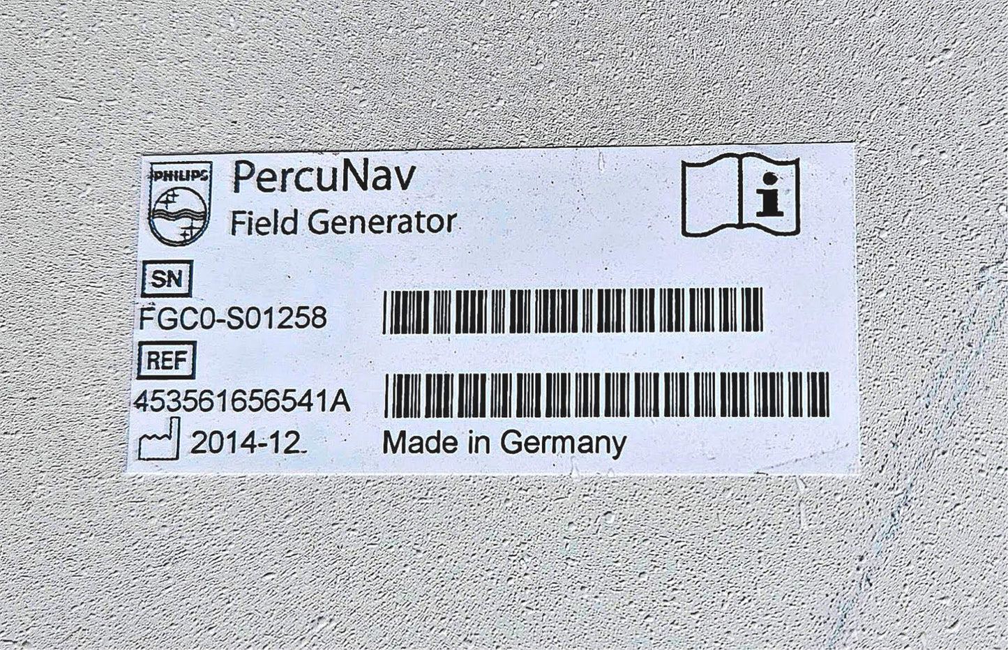 PHILIPS PERCUNAV FIELD GENERATOR STAND NO CONNECTOR CABLE CONTROL PANEL FREESHIP