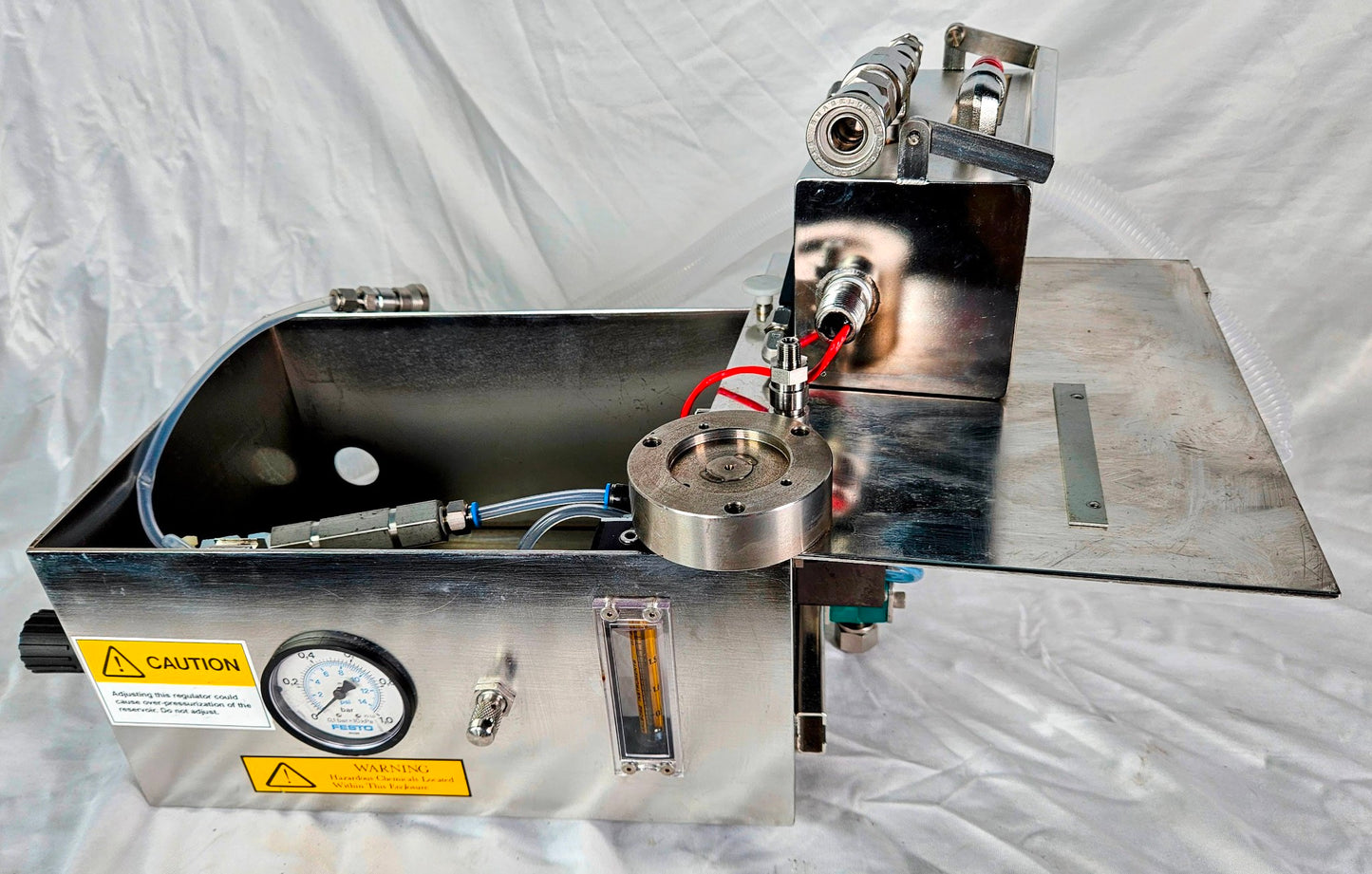 KARL SUSS HOT PLATE NANO WAFER SEALED PRESSURE PURGE FLAMMABLE VAPOR CONTAINER