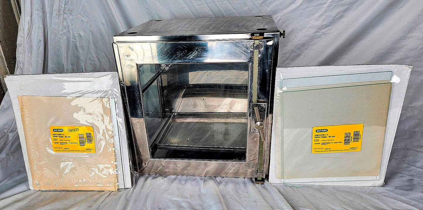 BRINKMANN 12.5 x 12 x 12 DESICCATOR CABINET & BIORAD INNER PLATE 90-DAY-WARRANTY