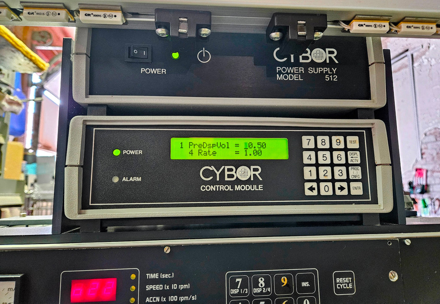 KARL SUSS MICROTEC RC8 CT 62 GYRSET SPIN COATER CYBOR NANOFABR WAFER CLUSTER