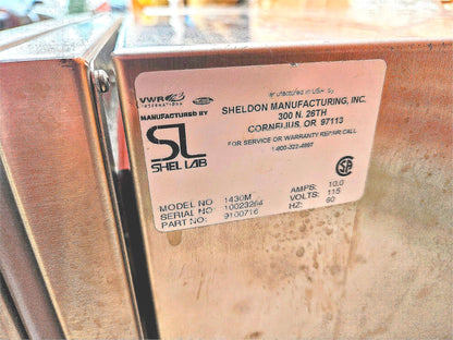 VWR SHELDON™ 1430M ST STEEL VACUUM OVEN WATCH VIDEO 120-DAY-WARRANTY FREE SHIP