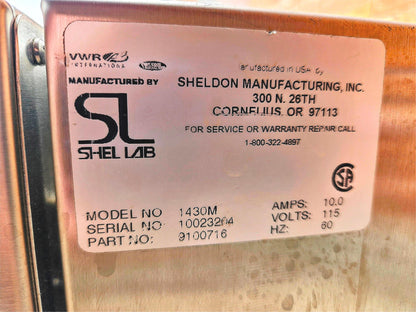 VWR SHELDON™ 1430M ST STEEL VACUUM OVEN WATCH VIDEO 120-DAY-WARRANTY FREE SHIP