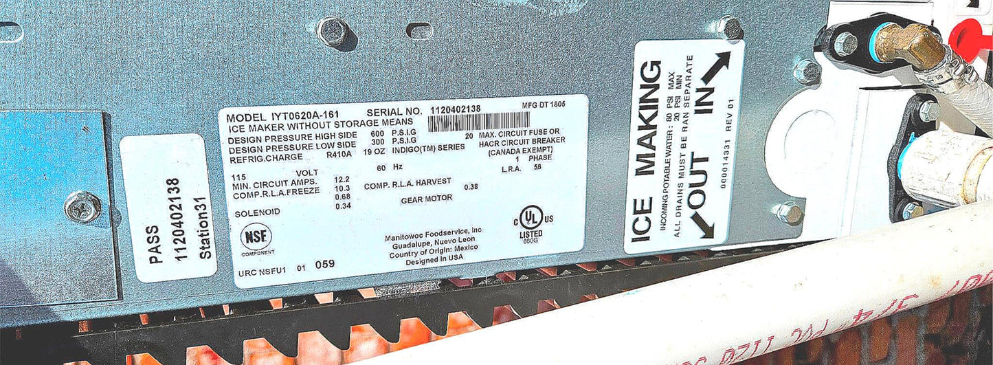 MANITOWOC® SV150 DISPENSER + INDIGO NXT HALFCUBE ICE MACHINE & EXTRAS WATCHVIDEO