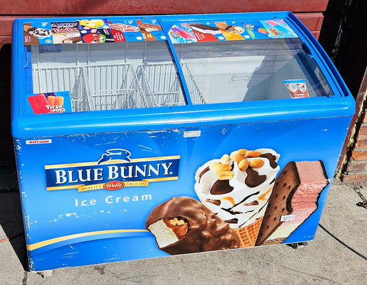 AHT® RIO S 125 CURVED LID FREEZER 9.1CubFeet 90-DAY-WARRANTY WATCHVIDEO FREESHIP