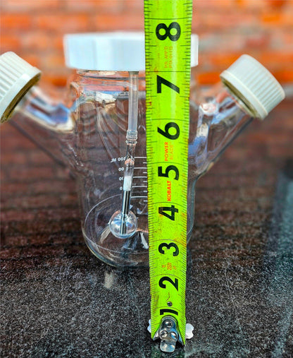 BNEW WHEATON 500ml MAGNA FLEX™ MICROCARRIER SPINNER LAB FLASK 45mm 3 SCREW CAPS